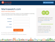Tablet Screenshot of marinawatch.com